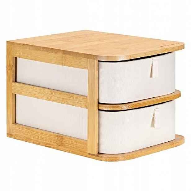 Organizér Na Make-up Navaris Dřevěná Šperkovnice Kufřík Pro Ženy Fancy