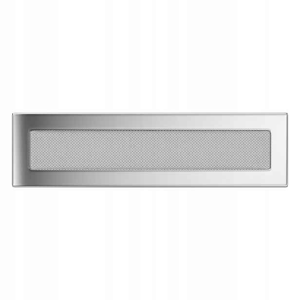 Ventilační krbová mřížka 11x42 niklovaná
