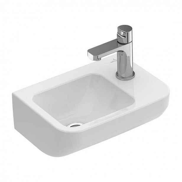Villeroy & Boch Architectura - Umývátko 36x26 cm, bez přepadu, 1 otvor pro baterii vpravo, alpská bílá 43733701