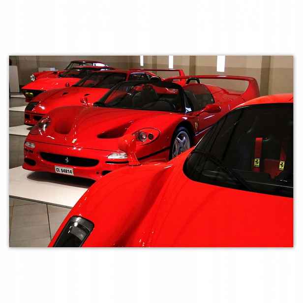 Plakáty 185x125 Červené Ferrari