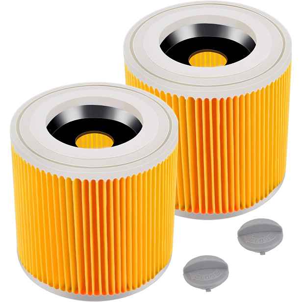 4x Filtr Do Vysavače Karcher WD3 WD2 3.200 MV2 MV3 SE4001 KWD3 S Mřížkou