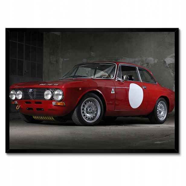 Plakáty v rámu 70x50 Červená Alfa Romeo