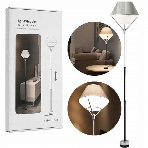 Stojací lampa Allocacoc LightShade Tulip Standing LightCube 2700K