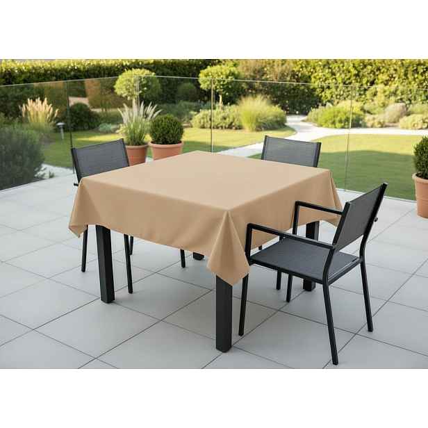 Venkovní čtvercový ubrus TERRA color 21 béžová, různé rozměry Mybesthome Rozměr: 150x150 cm