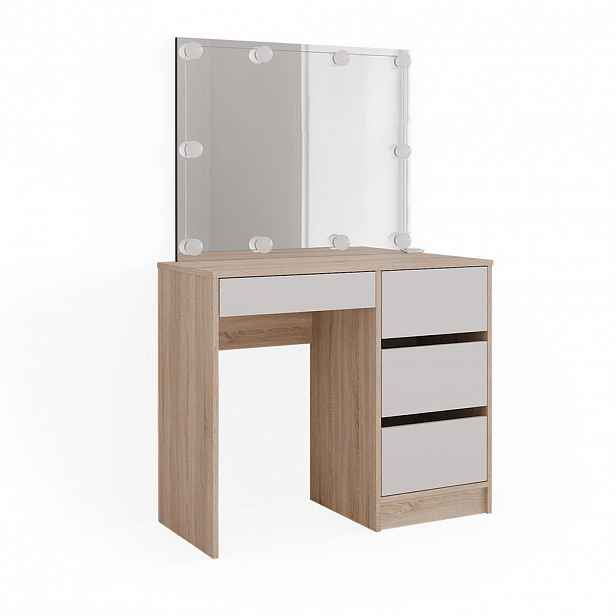 Vicco TOALETNÍ STOLEK Sherry Sonoma 90 cm s osvětlením LED