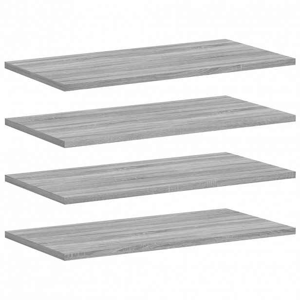 vidaXL Nástěnné police 4 ks šedé sonoma 60x30x1,5 cm kompozitní dřevo