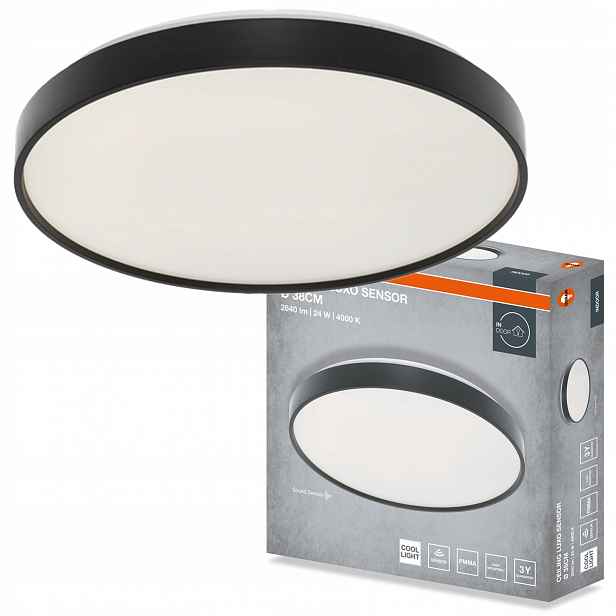 Stropní Svítidlo Led Stropní Svítidlo Nástěnné svítidlo se senzorem 24W 1320lm 4000K