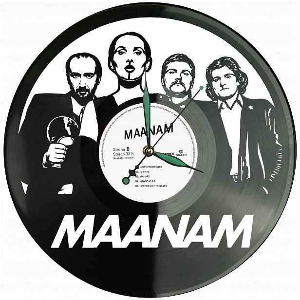 Mannam Dárek Originální dekorace do domu Hodiny z vinylové desky