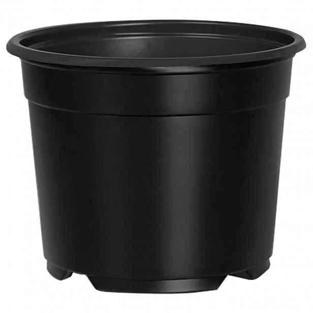 vidaXL Kulatý květináč 50 ks Černá Ø 10 x 8 cm Plast