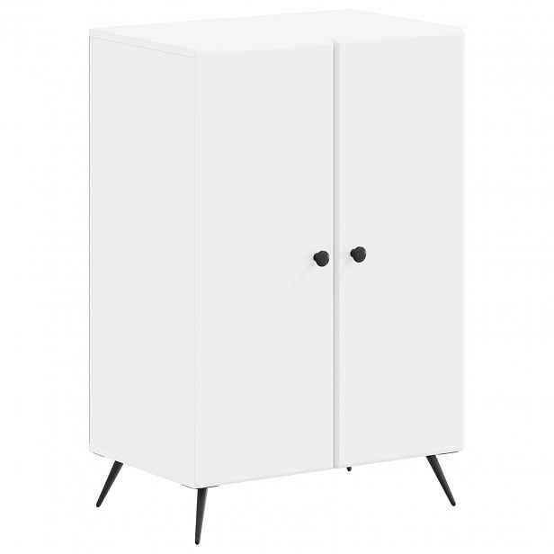 vidaXL Skříň na obuv BREDA 59,5 x 39,5 x 90 cm Kompozitní dřevo Bílá