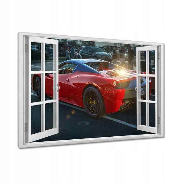 Obrazy 120x80 Červené Ferrari