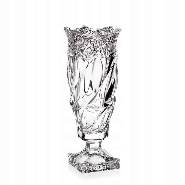 Bohemia Flamenco Ice Váza Na Noze 380 MM