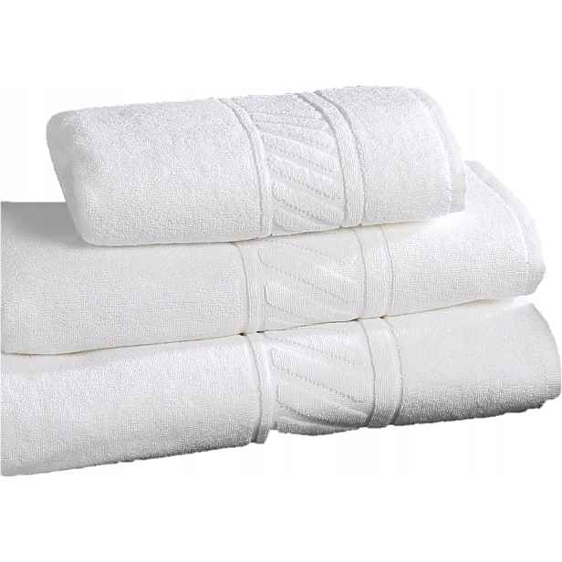 Hotelový Ručník Portugalský Sauna Spa Bazén 100x150 cm bílý 500 g/m2 4 Elite