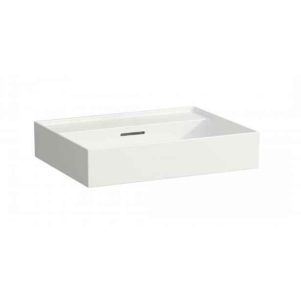 Laufen Kartell - Umyvadlo 60x46 cm, s přepadem, bez otvoru pro baterii, LCC Active, bílá H810333A001091