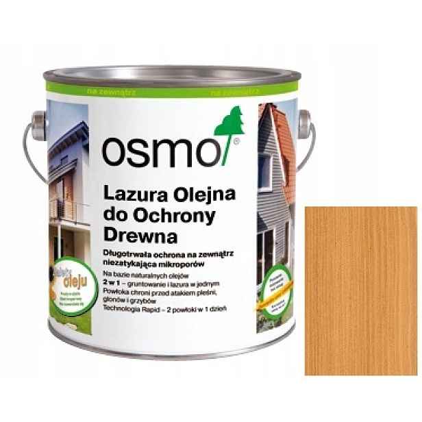 Osmo 702 0,75L Lazura na fasády Modřín Wawa