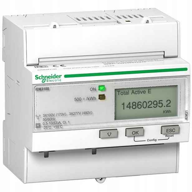 Schneider Electric elektroměr Acti9 iEM3000 63 A A9MEM3100