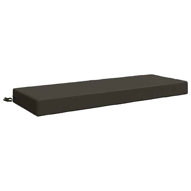 vidaXL Zádový polstr SOEST 100% polyester Antracitová 120 x 40 x 10 cm