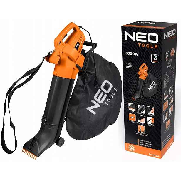 Vysavač 2v1 s sáčkem a drtičem fukar 3500W 45L Neo