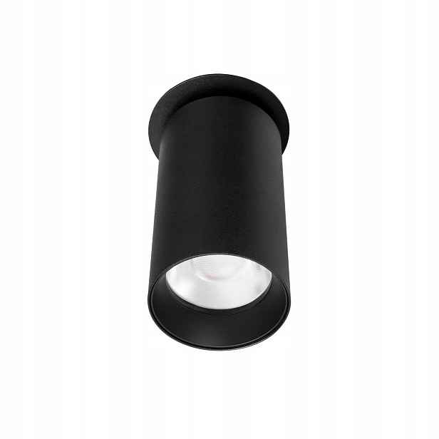 Maxlight Podomítková kulatá lampa černá Led 9W 3000K teplá Halo