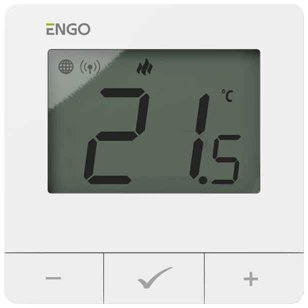 Engo Regulátor Teploty, 24V, Internetový, Nástěnný, Bílý