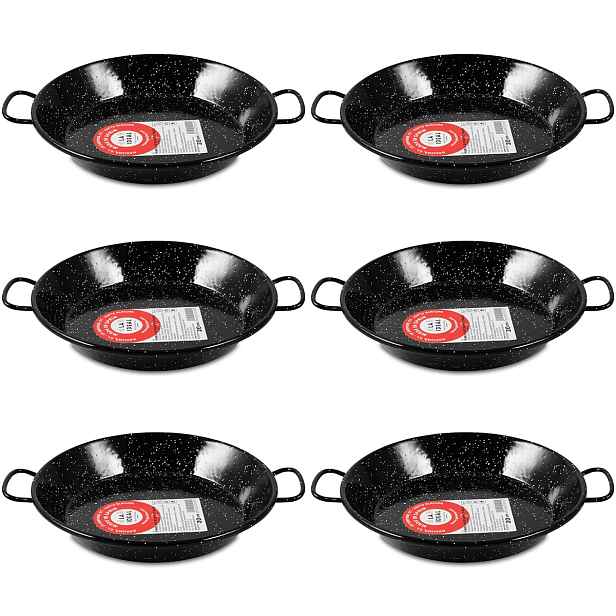 Garcima Set-107 Smaltovaná paella pánev 20cm, 6ks