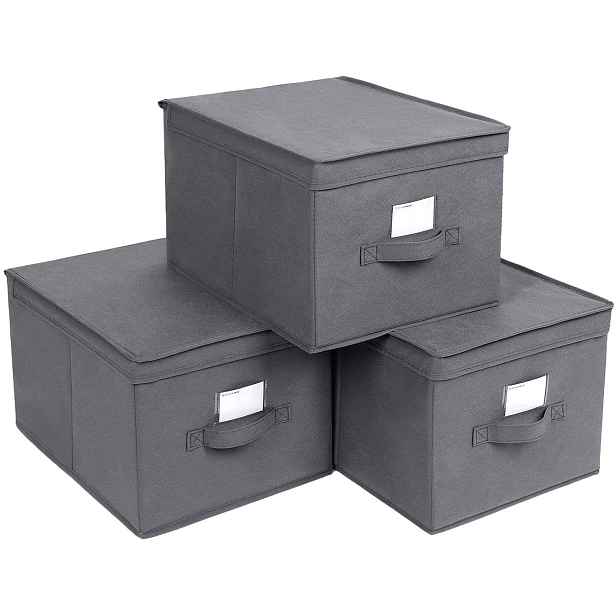 SONGMICS Úložné boxy Mera šedé