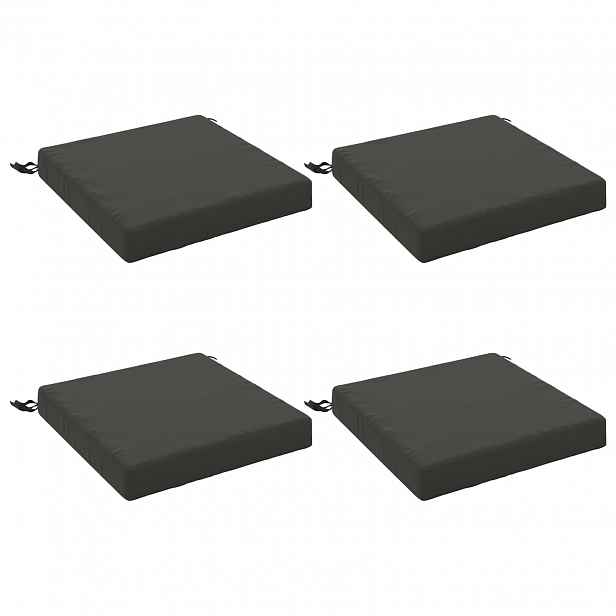 vidaXL Polstry ve 4 kusech SOEST 4 ks 100% polyester Antracitová