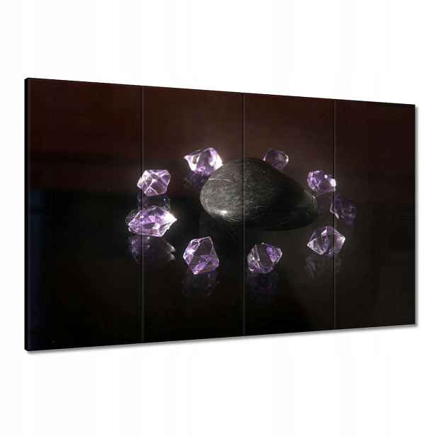 Obrazy 120x80 Fialové křišťály