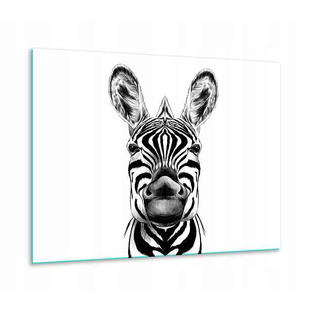 7v1 Skleněná Ochranná Deska Na Sporák 60x52 Zebra