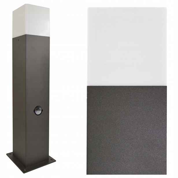 Venkovní Led zahradní lampa stojací sloup E27 44cm Senzor New York