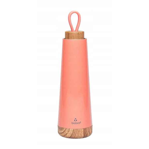 Termoláhev S Silikonovým Držákem Korálová 500 ml Chic-mic