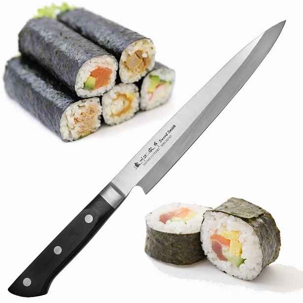 Satake Katsu Japonský Nůž na filetování Yanagi-Sashimi pro sushi 56HRC 21 cm