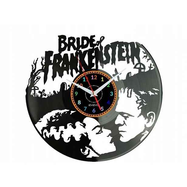 Bride of Frankenstein Nástěnné hodiny Vinylová deska Moderní dekorativní N
