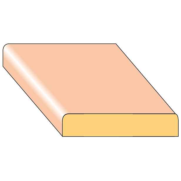 Lišta krycí K1 smrk nastavený 44×8×2000 mm, 25 ks/bal.