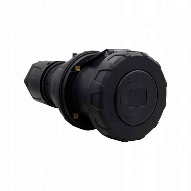 Přenosná silová zásuvka 63A/5P 380V-415V /fe/ IP67 černá F7.0168