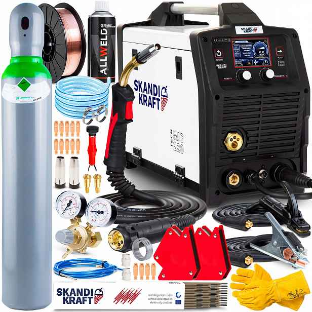 Svářečka Migomat Skandi Kraft Mig 220 Mag Mma Tig 230V 200A Igbt Auto 3V1