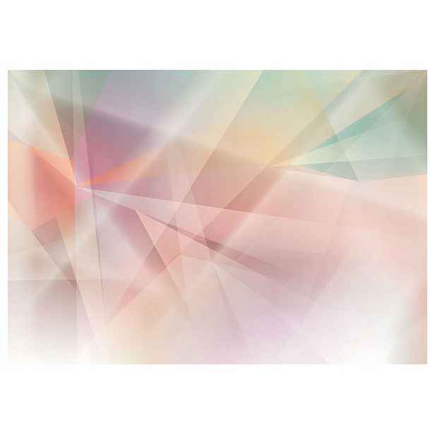 Fototapeta Geometrická abstrakce postavy na bílém pozadí 350x250 lepidlo