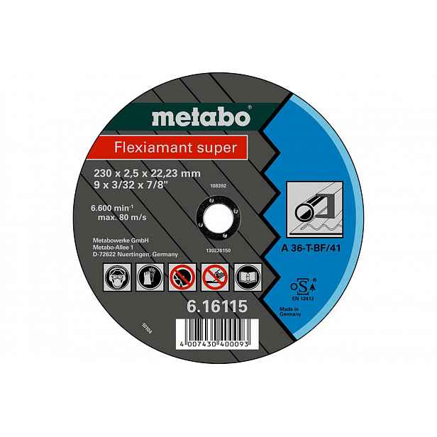 Metabo - Řezný kotouč na kov 230x22,23 mm 616115000