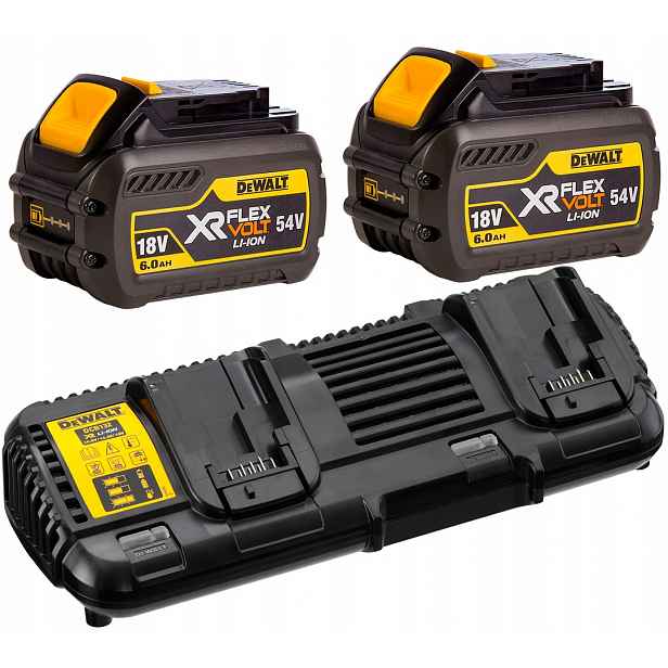 Nabíječka DCB132 2 akumulátory 54V 6Ah DCB546 DeWalt