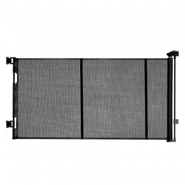 Ochranná zábrana roletová pes dveře 310 cm 79.5 cm černá síť