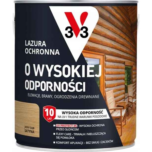 V33 Lazura S Vysokou Odolností 2,5 L Borovice Skandinávská