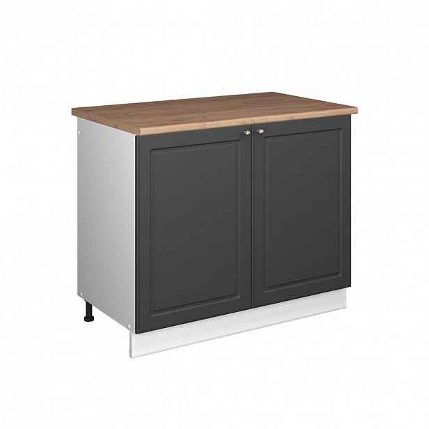Vicco SKŘÍŇKA POD DŘEZ Fame-Line, Anthrazit-Gold Landhaus/Bílá, 100 cm, PD Dub
