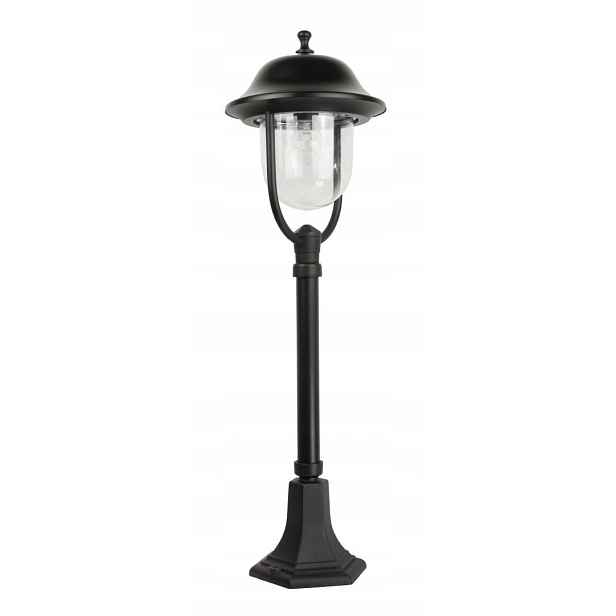 Stojací venkovní zahradní sloupková lampa retro 87 cm černá IP43 Su-ma