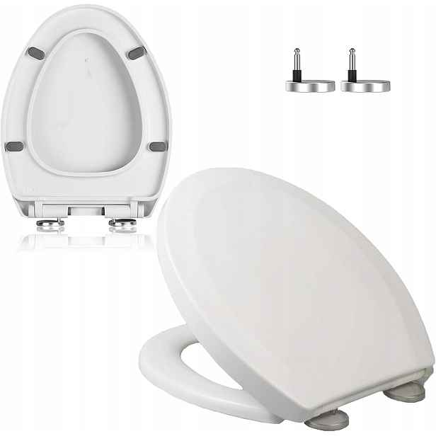 Wc Sedátko S Pozvolným Sklápěním, Tvrdé, Silné, Odnímatelné, Pro Wc 29,5 x 21,5 cm