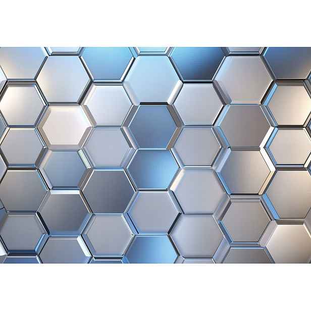 Fototapeta Futuristický Medová Plástev Geometrická hloubka 150x105 lepidlo