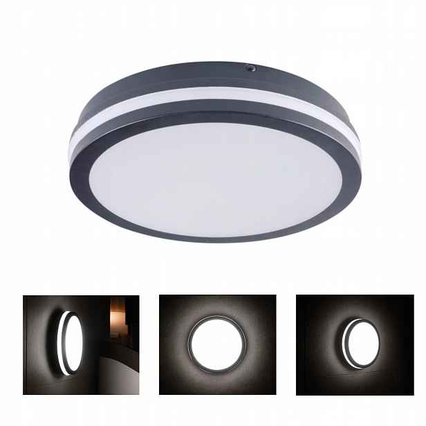 Plafoniera Lampa grafitová kulatá Led lampa Beno Led Beno 24W Nw-o-gr