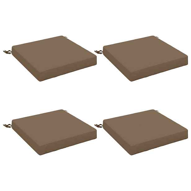 vidaXL Polstry ve 4 kusech SOEST 4 ks 100% polyester Taupe