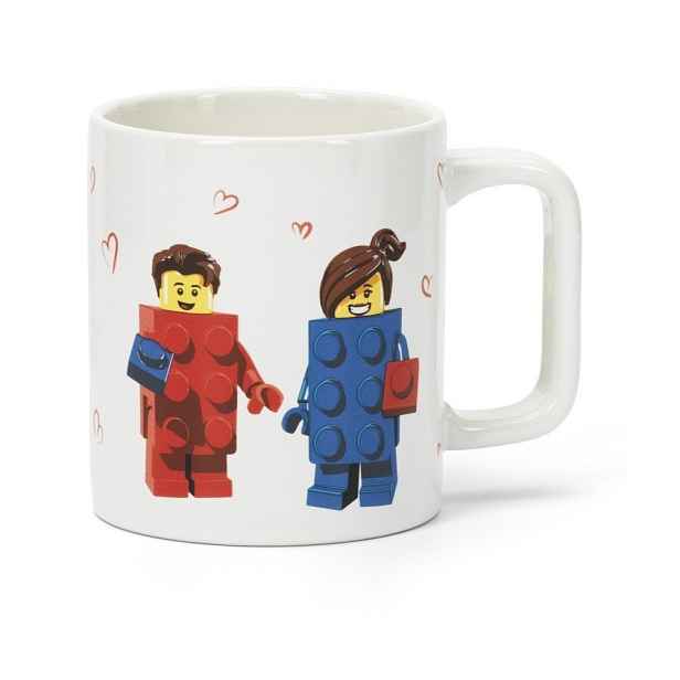 Bílý keramický dětský hrnek 300 ml Love – LEGO®
