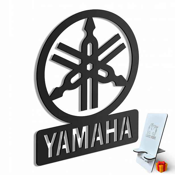 Dřevěný 3D obraz Yamaha Logo Nástěnná Dekorace Dárek
