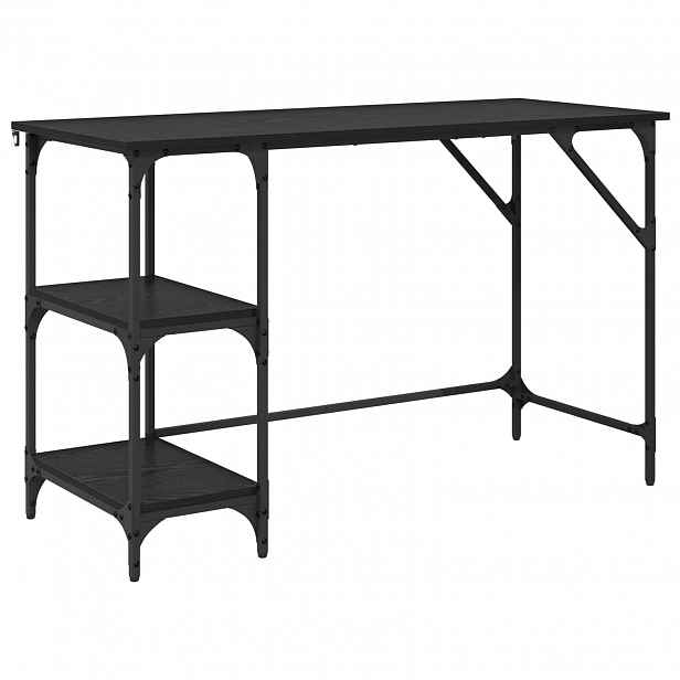vidaXL Stůl Černý dub 120 x 50 x 75 cm Kompozitní dřevo